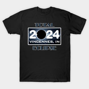 Eclipse Vincennes Indiana Total Solar Eclipse April 2024 Totality T-Shirt